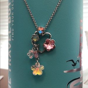 Swarovski flower pendant necklace